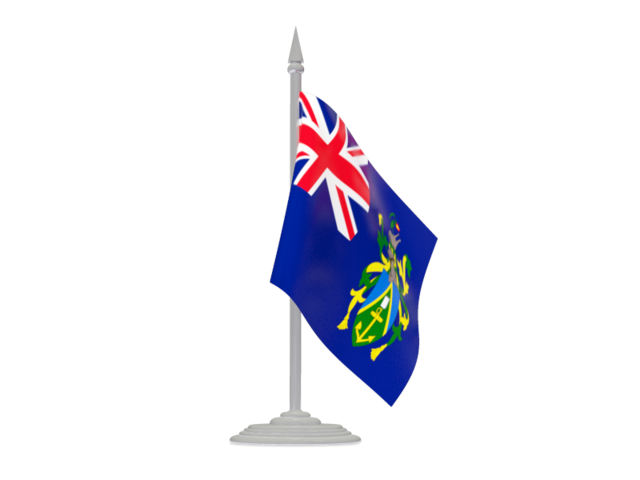 Flag with flagpole. Download flag icon of Pitcairn Islands at PNG format