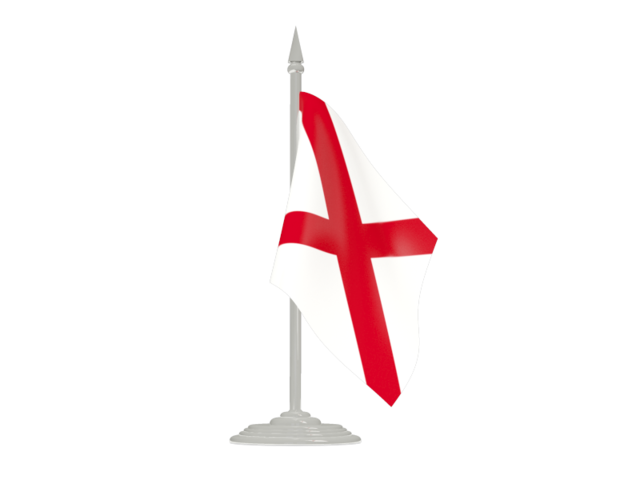 Flag with flagpole. Download flag icon of Alabama