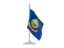 Flag of state of Idaho. Flag with flagpole. Download icon