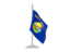 Flag of state of Montana. Flag with flagpole. Download icon
