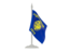 Flag of state of Oregon. Flag with flagpole. Download icon