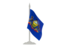 Flag of state of Pennsylvania. Flag with flagpole. Download icon
