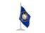 Flag of state of Utah. Flag with flagpole. Download icon