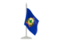 Flag of state of Vermont. Flag with flagpole. Download icon