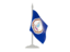 Flag of state of Virginia. Flag with flagpole. Download icon