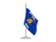 Flag of state of Wisconsin. Flag with flagpole. Download icon