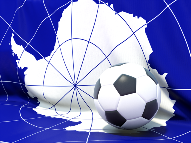 Flag with football in front of it. Download flag icon of Antarctica at PNG format