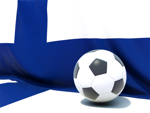 Flag with football in front of it. Download flag icon of Finland at PNG format