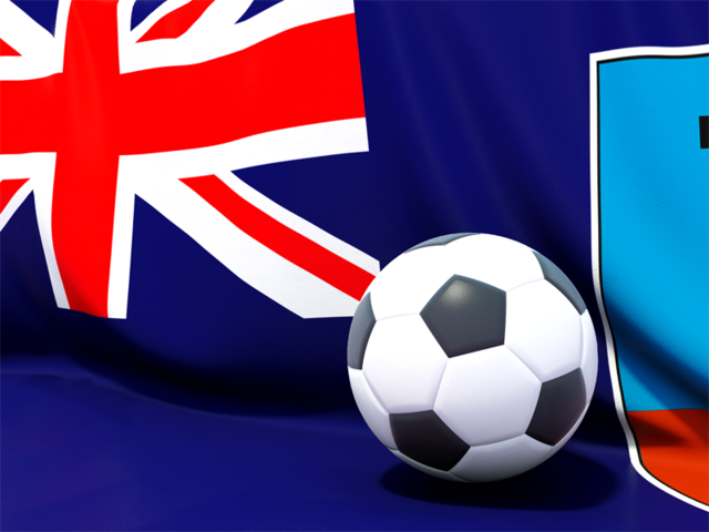 Flag with football in front of it. Download flag icon of Montserrat at PNG format