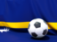 Nauru. Flag with football in front of it. Download icon.