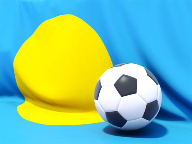 Flag with football in front of it. Download flag icon of Palau at PNG format