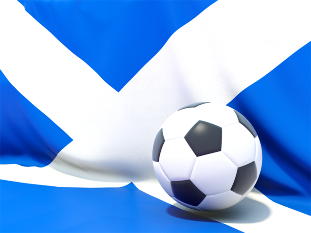 Flag with football in front of it. Download flag icon of Scotland at PNG format