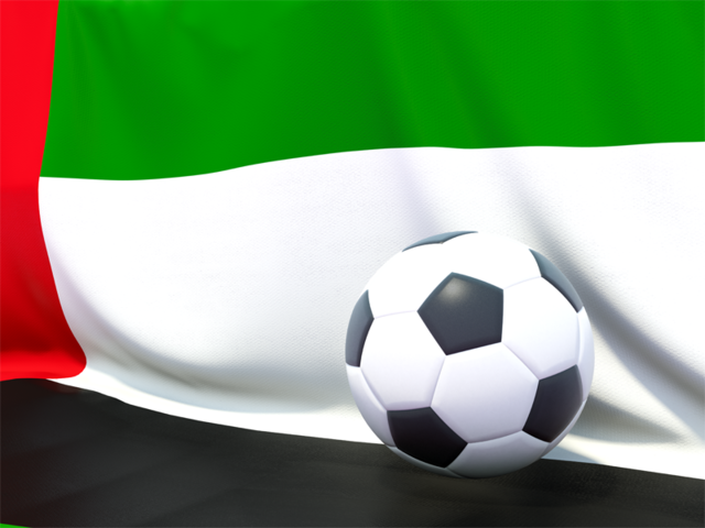 Flag with football in front of it. Download flag icon of United Arab Emirates at PNG format
