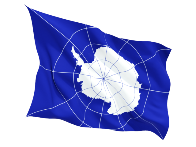 Fluttering flag. Download flag icon of Antarctica at PNG format