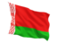 Belarus. Fluttering flag. Download icon.