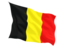 Belgium. Fluttering flag. Download icon.