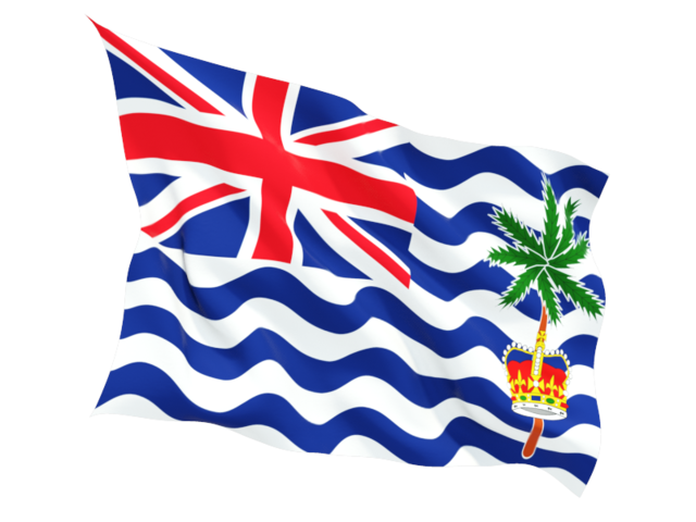 Fluttering flag. Download flag icon of British Indian Ocean Territory at PNG format