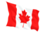 Canada. Fluttering flag. Download icon.