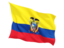 Ecuador. Fluttering flag. Download icon.