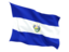 El Salvador. Fluttering flag. Download icon.