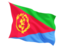 Eritrea. Fluttering flag. Download icon.