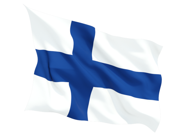 Развевающийся флаг. Скачать флаг. Финляндия