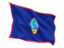 Guam. Fluttering flag. Download icon.
