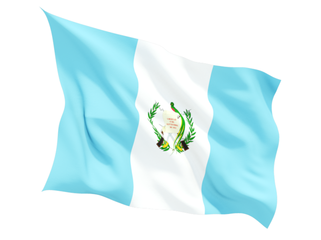 Fluttering flag. Download flag icon of Guatemala at PNG format