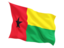 Guinea-Bissau. Fluttering flag. Download icon.