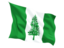 Norfolk Island. Fluttering flag. Download icon.