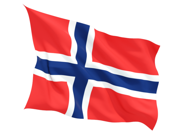 Fluttering flag. Download flag icon of Norway at PNG format