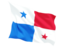 Panama. Fluttering flag. Download icon.