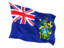 Pitcairn Islands. Fluttering flag. Download icon.