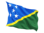 Соломоновы Острова. Развевающийся флаг. Скачать иллюстрацию.