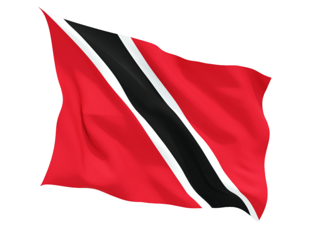 Fluttering flag. Download flag icon of Trinidad and Tobago at PNG format