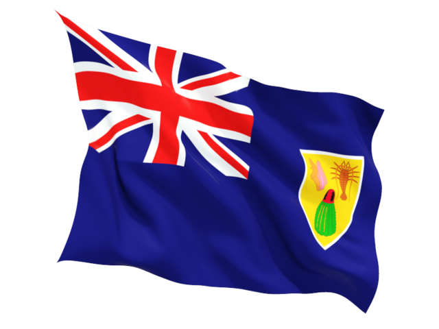 Fluttering flag. Download flag icon of Turks and Caicos Islands at PNG format