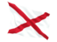 Flag of state of Alabama. Fluttering flag. Download icon