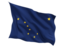 Flag of state of Alaska. Fluttering flag. Download icon