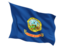 Flag of state of Idaho. Fluttering flag. Download icon