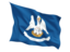 Flag of state of Louisiana. Fluttering flag. Download icon