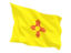 Flag of state of New Mexico. Fluttering flag. Download icon