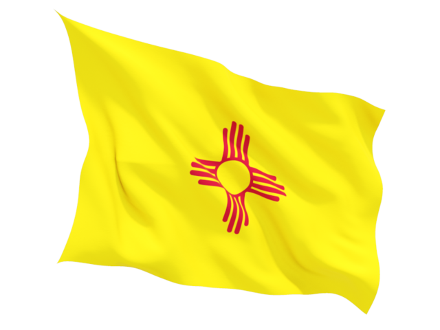 Fluttering flag. Download flag icon of New Mexico