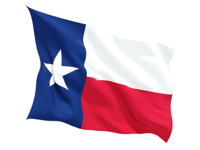 Fluttering flag. Download flag icon of Texas