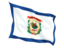 Flag of state of West Virginia. Fluttering flag. Download icon