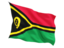 Vanuatu. Fluttering flag. Download icon.