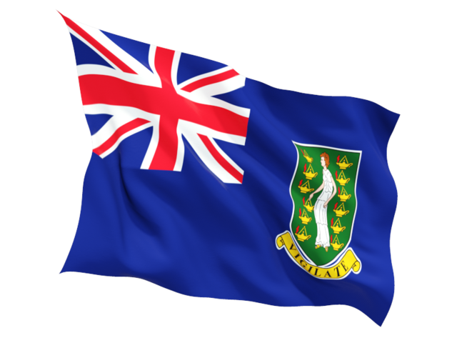 Fluttering flag. Download flag icon of Virgin Islands at PNG format