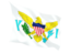 Virgin Islands of the United States. Fluttering flag. Download icon.