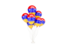 Armenia. Flying balloons. Download icon.