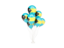 Bahamas. Flying balloons. Download icon.