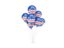 Cape Verde. Flying balloons. Download icon.